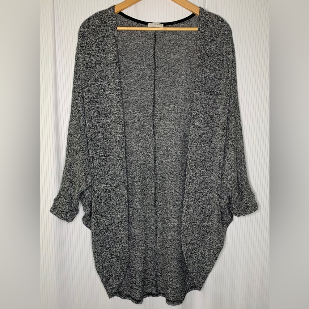 Poetry - Heather Grey Open Front Cardigan - Medium